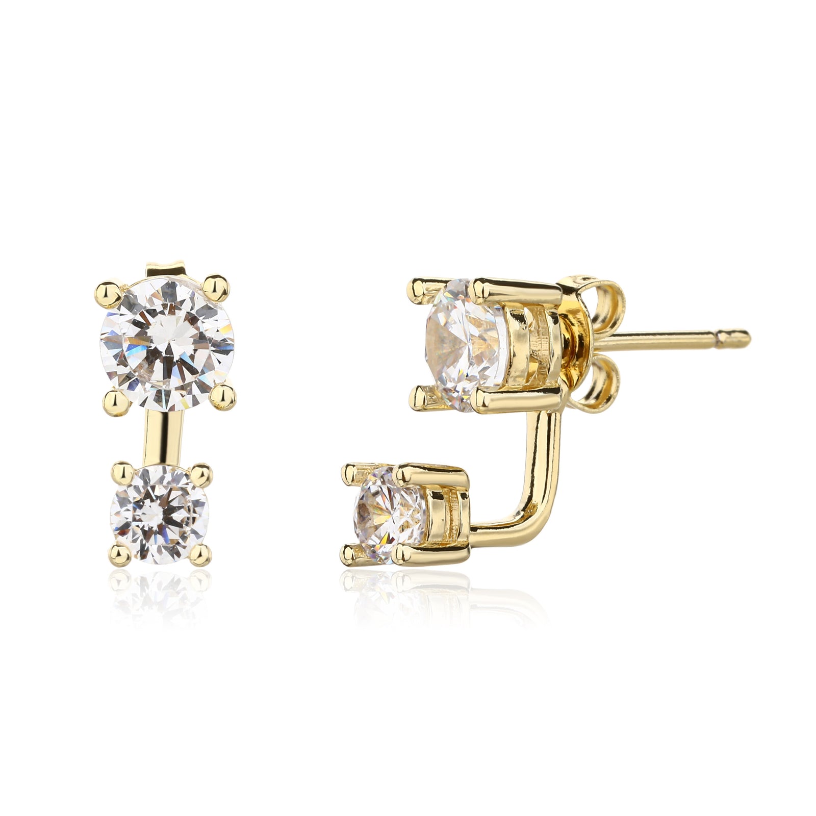 Zia Earrings - ציפוי זהב 14K