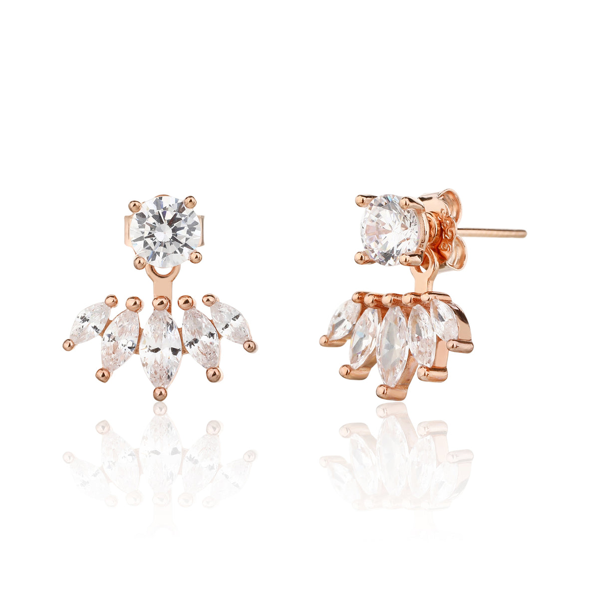 Bea Earrings - ציפוי זהב אדום 14K