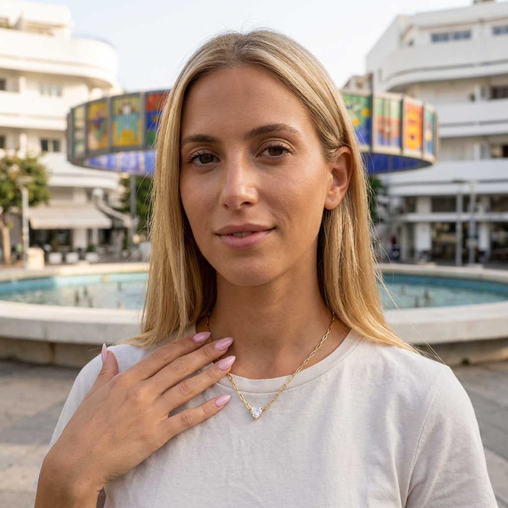 Poppy Necklace - ציפוי זהב 14K