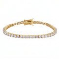 Mila Tennis Bracelet (3mm) - ציפוי זהב 14K