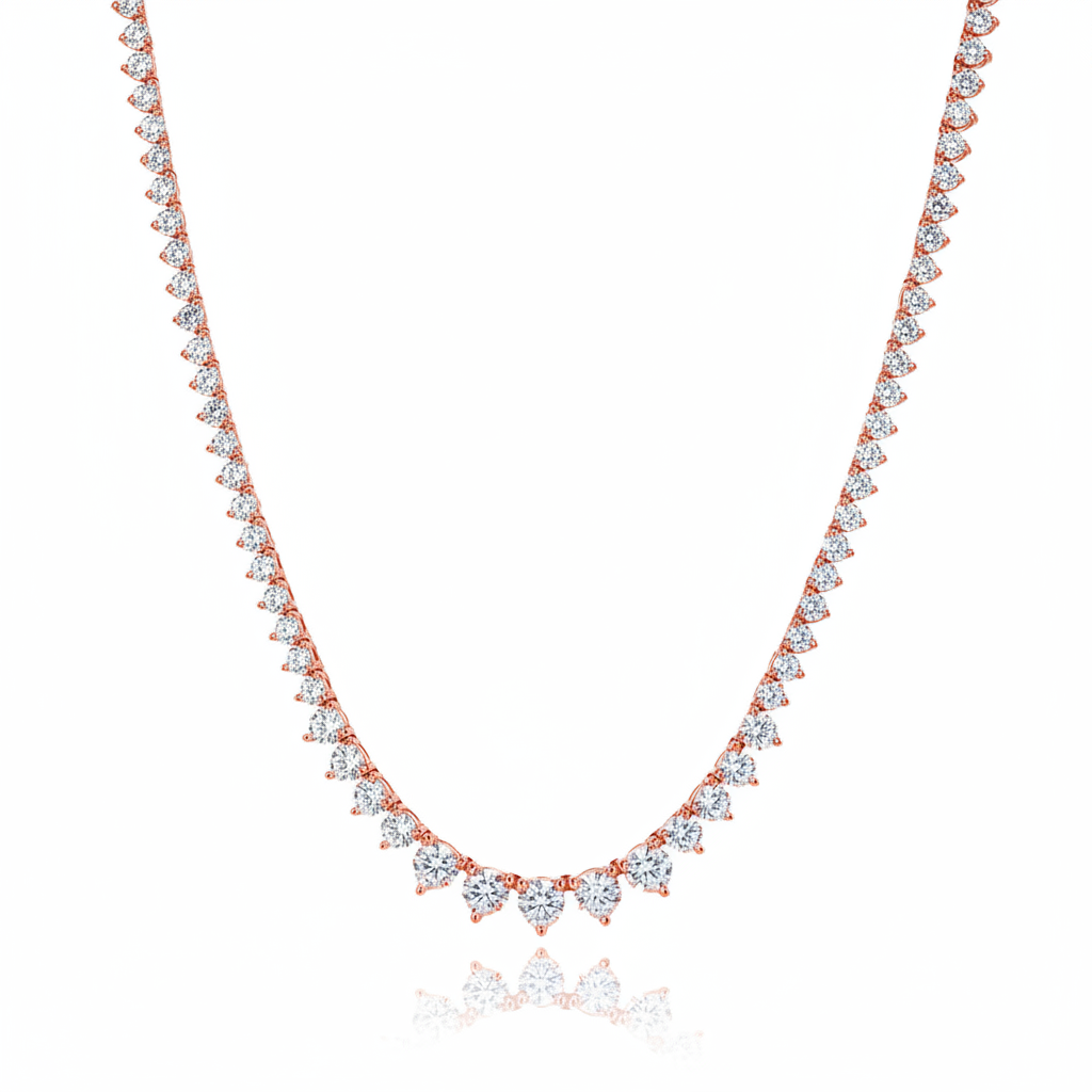 Elara Drop Necklace - ציפוי זהב אדום 14K