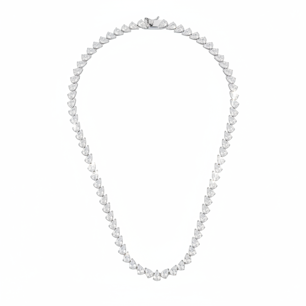 Luma Tennis Necklace - כסף אמיתי 925