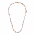 Lia Tennis Necklace - ציפוי זהב אדום 14K