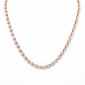Amara Tennis Necklace - ציפוי זהב אדום 14K