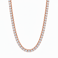 Blair Tennis Necklace - ציפוי זהב אדום 14K
