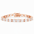 Mila Tennis Bracelet (5mm) - ציפוי זהב אדום 14K