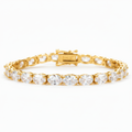 Mila Tennis Bracelet (5mm) - ציפוי זהב 14K