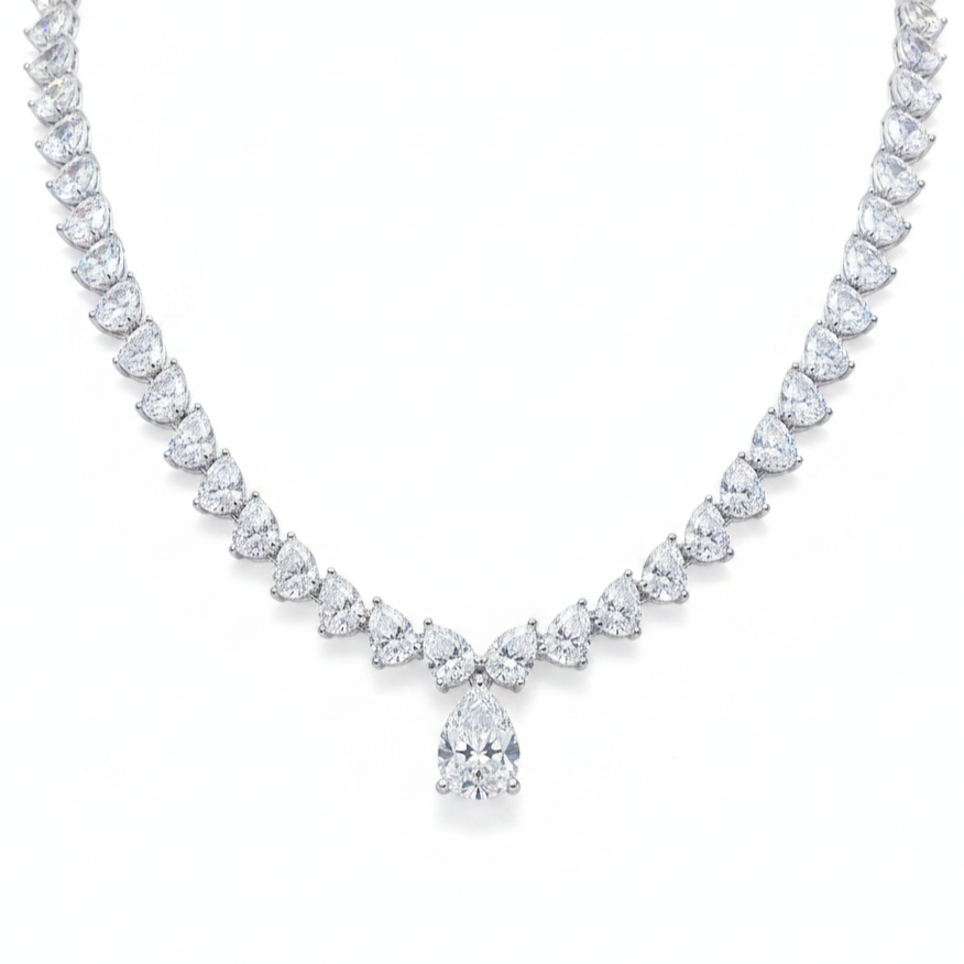 Noya Tennis Necklace - כסף אמיתי 925