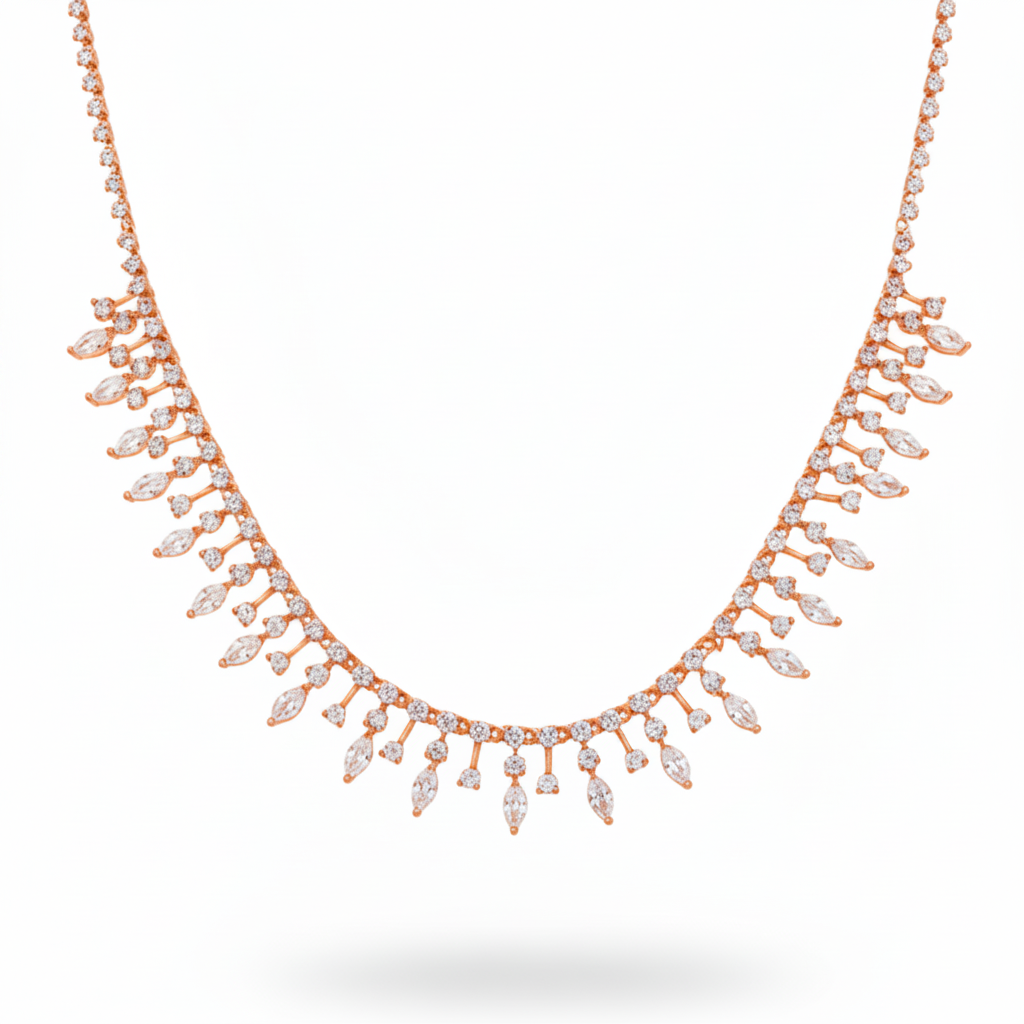 Cleo Necklace - ציפוי זהב אדום 14K