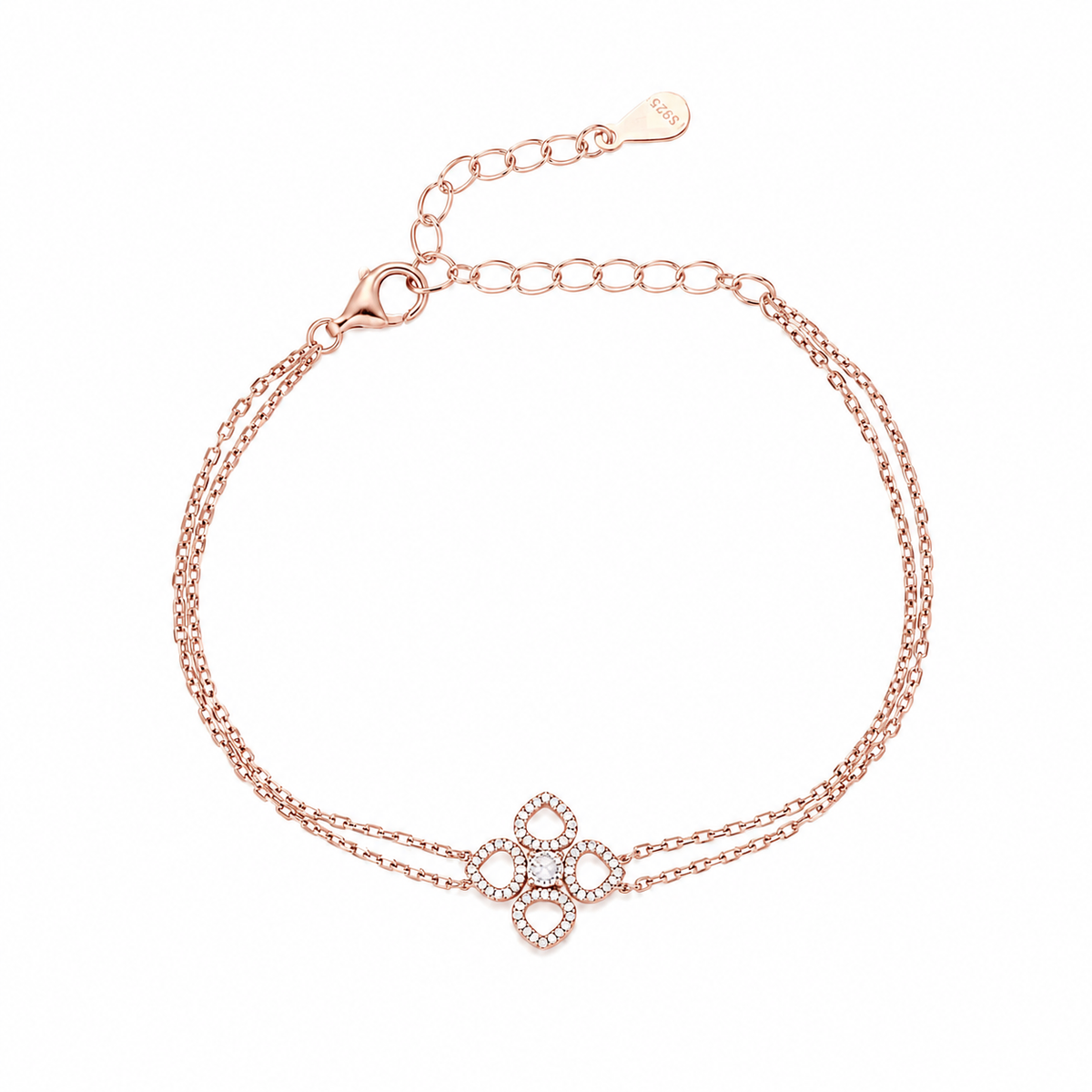 Lyra Bracelet- ציפוי זהב אדום 14K