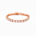 Mila Tennis Bracelet (6mm) - ציפוי זהב אדום 14K