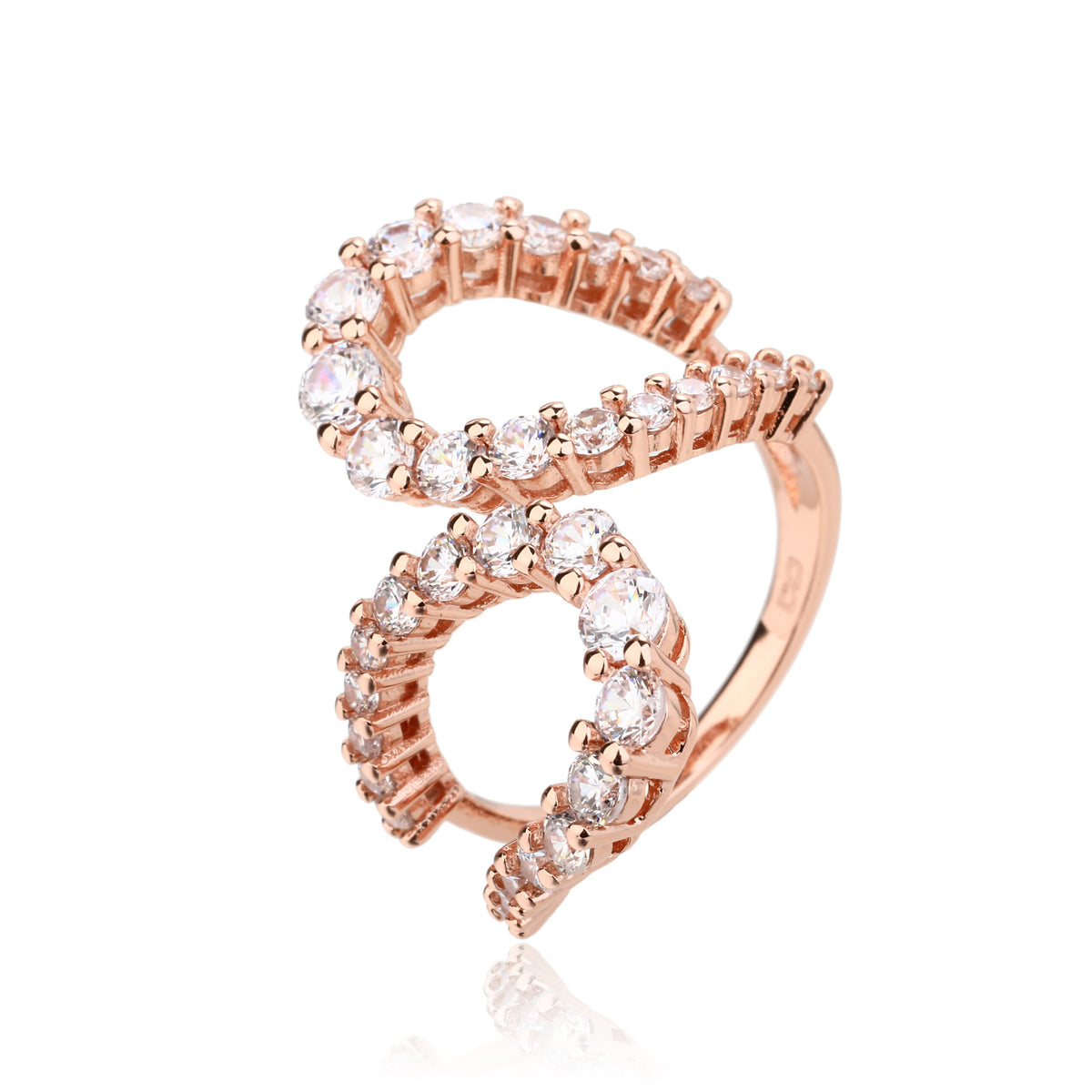 Giselle Ring - ציפוי זהב אדום 14K