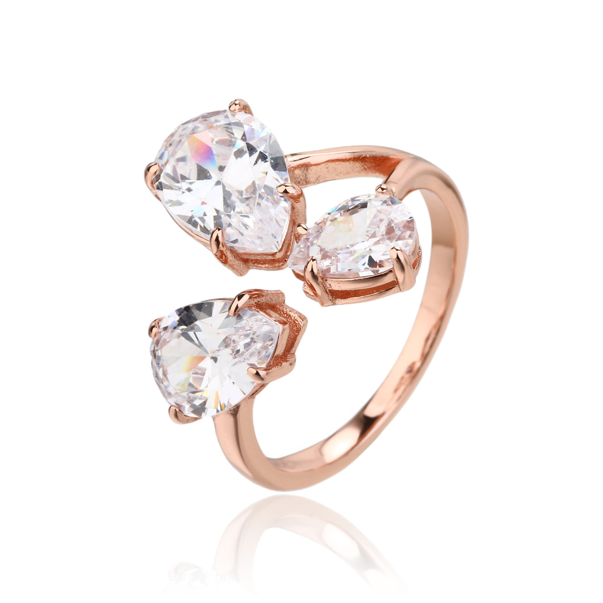 Nomi Ring - ציפוי זהב אדום 14K