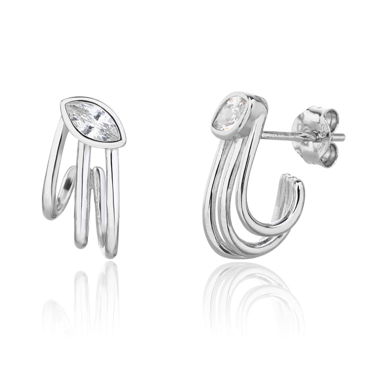 Margot Earrings - כסף אמיתי 295
