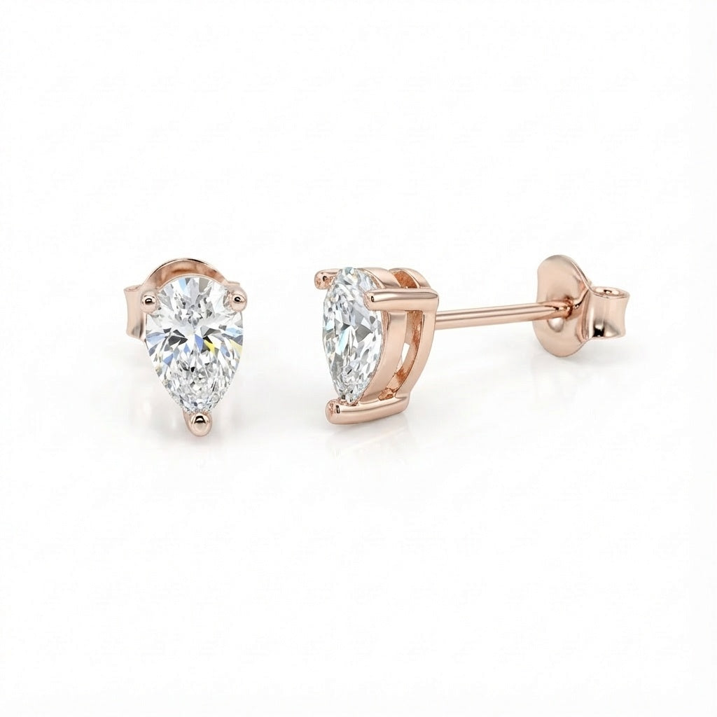 Ines Earrings - ציפוי זהב אדום 14K