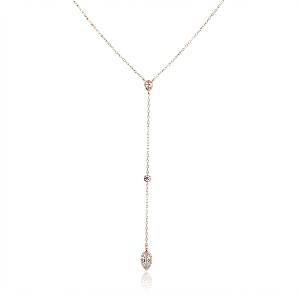Liora Necklace  - ציפוי זהב אדום 14K