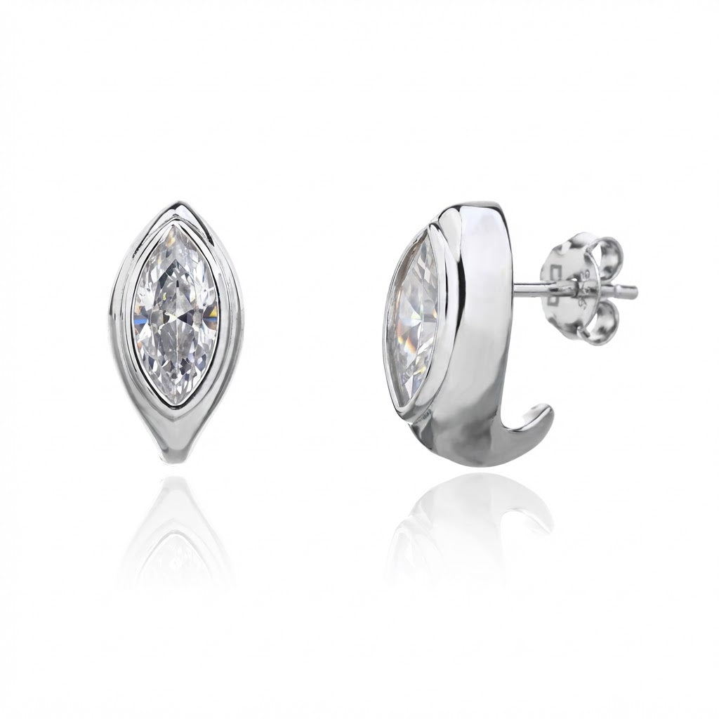 Una Earrings - כסף אמיתי 925