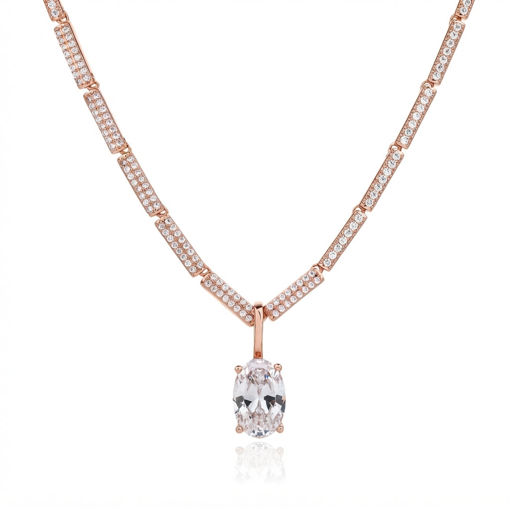 Ayla Necklace - ציפוי זהב אדום 14K