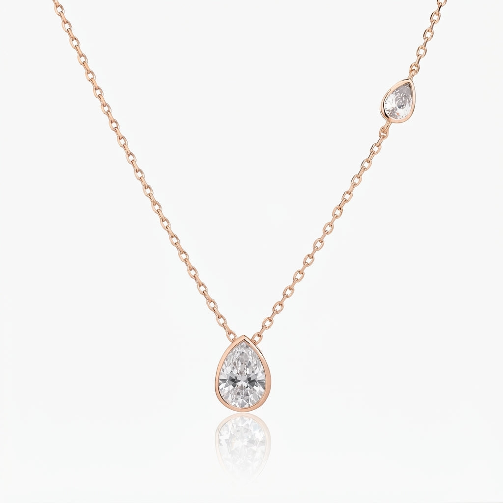 Elodie Necklace - ציפוי זהב אדום 14K