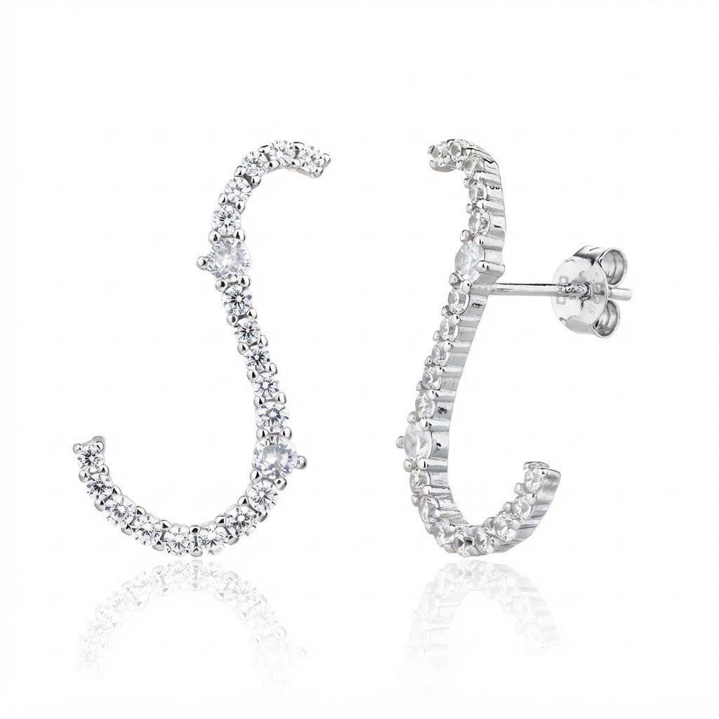 Adele Earrings - כסף אמיתי 925