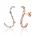 Adele Earrings - ציפוי זהב אדום 14K