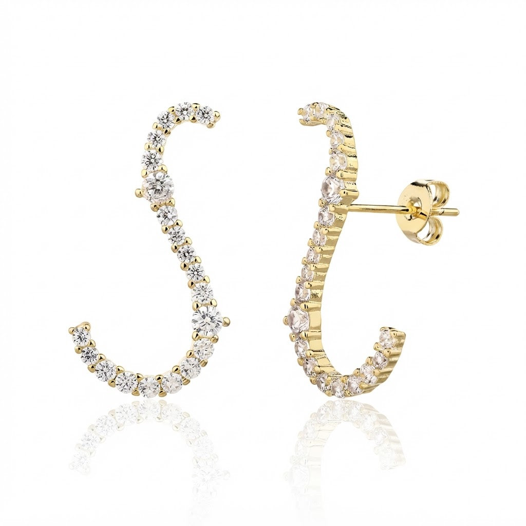 Adele Earrings - ציפוי זהב 14K