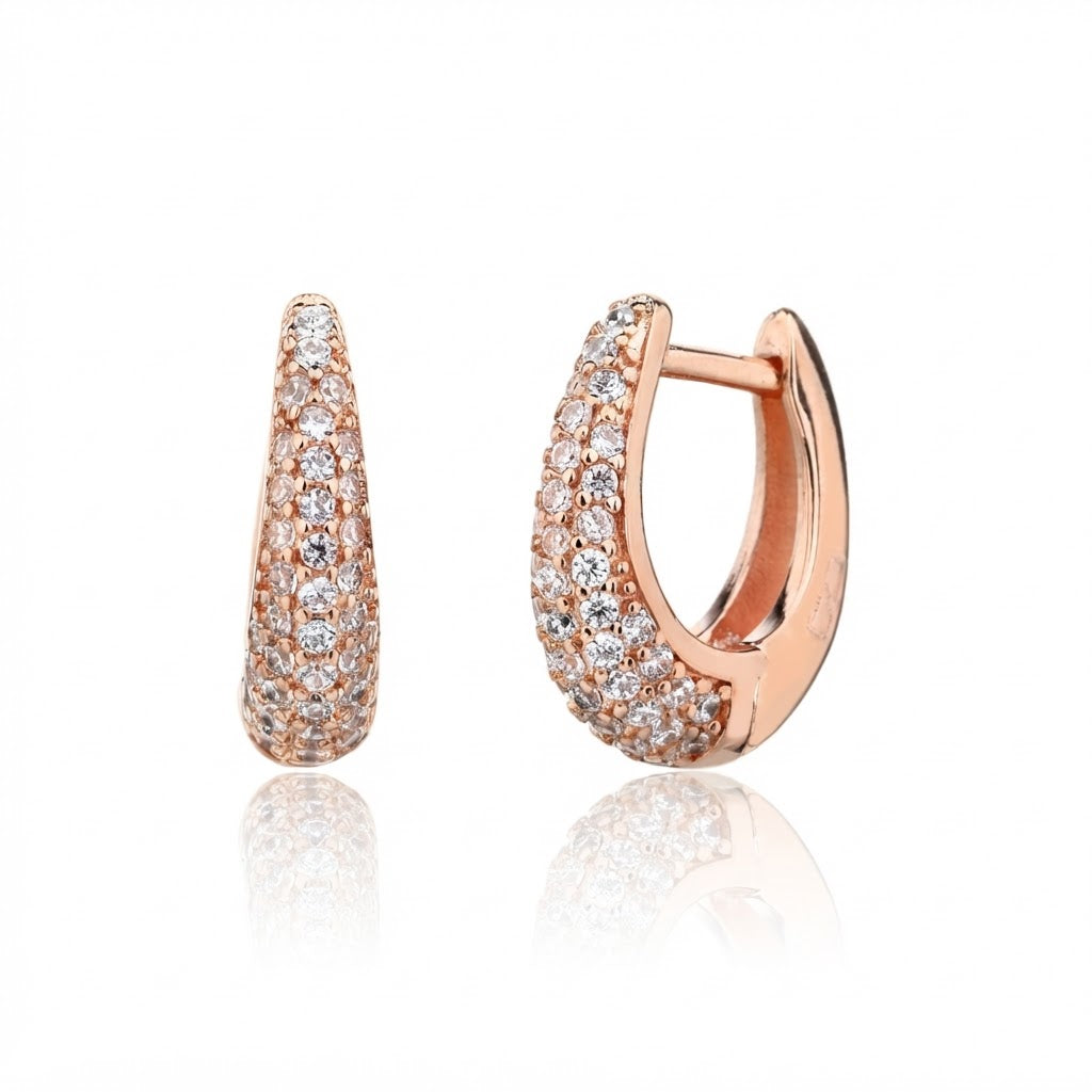 Viola Earrings - ציפוי זהב אדום 14K