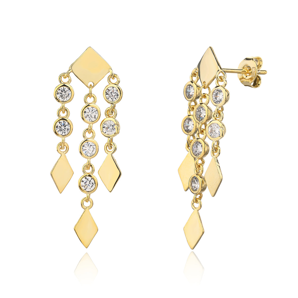Zuri Earrings - ציפוי זהב 14K