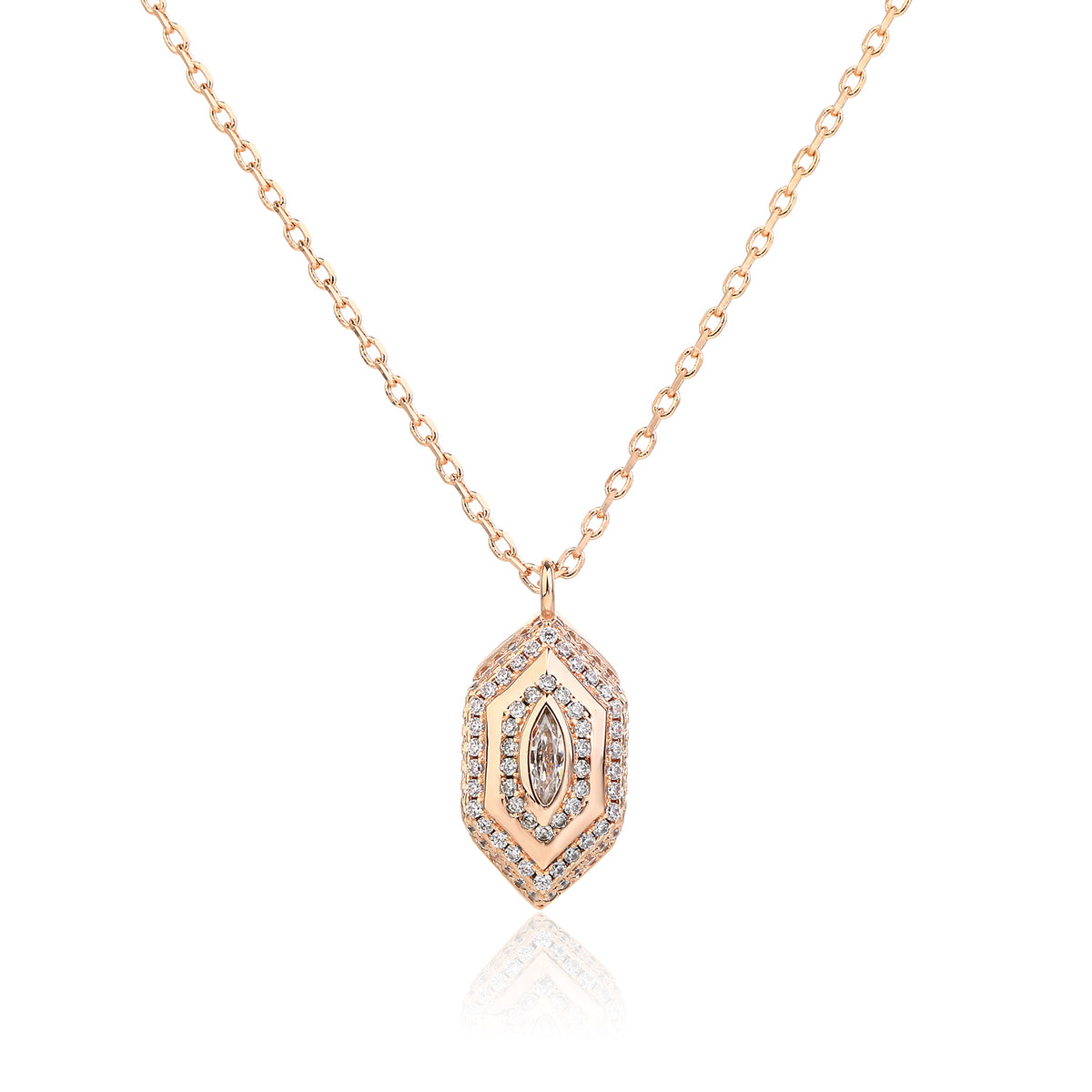 Sasha Necklace - ציפוי זהב אדום 14K
