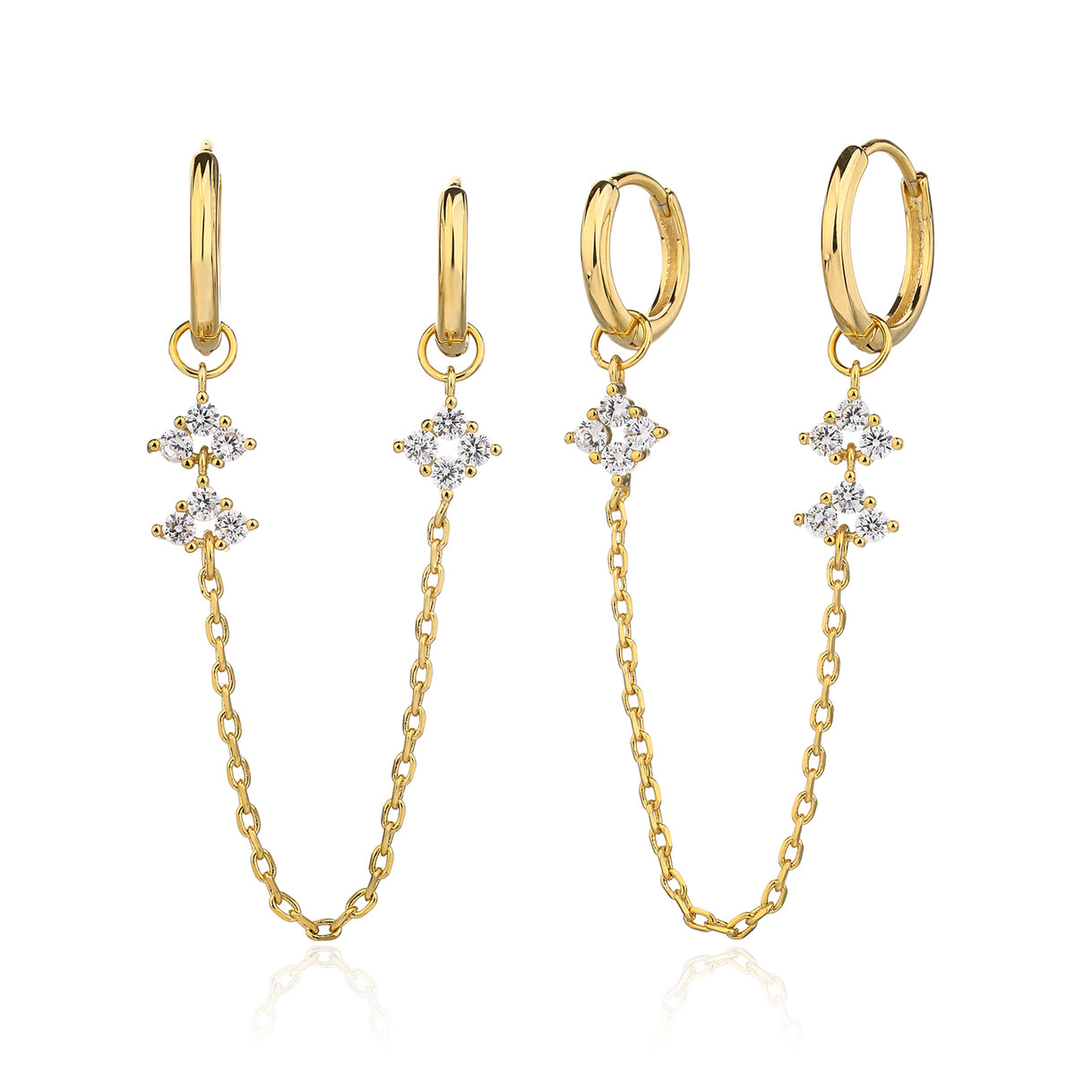 Elora Earrings - ציפוי זהב 14K
