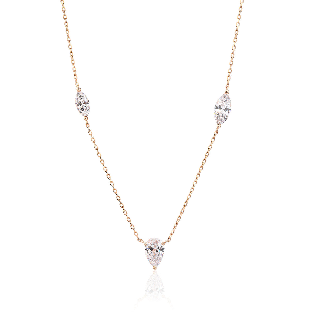 Camille Necklace - ציפוי זהב אדום 14K