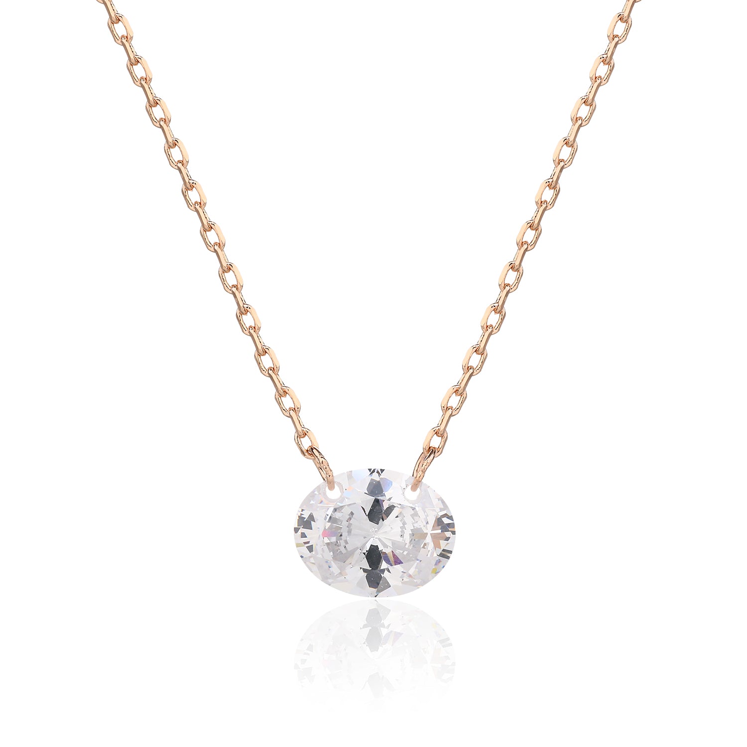 Nina Necklace - ציפוי זהב אדום 14K