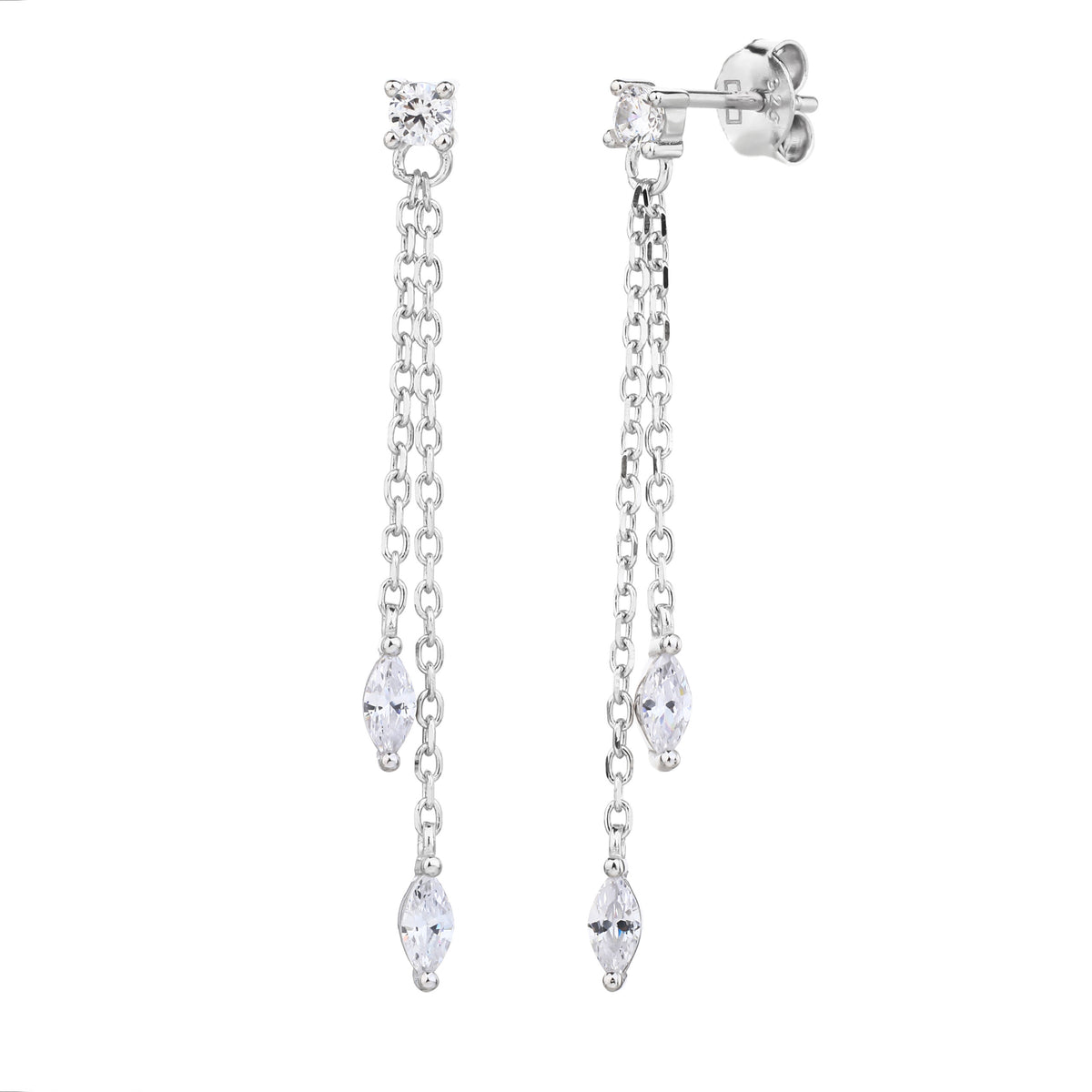 Aimee Earrings - כסף אמיתי 925
