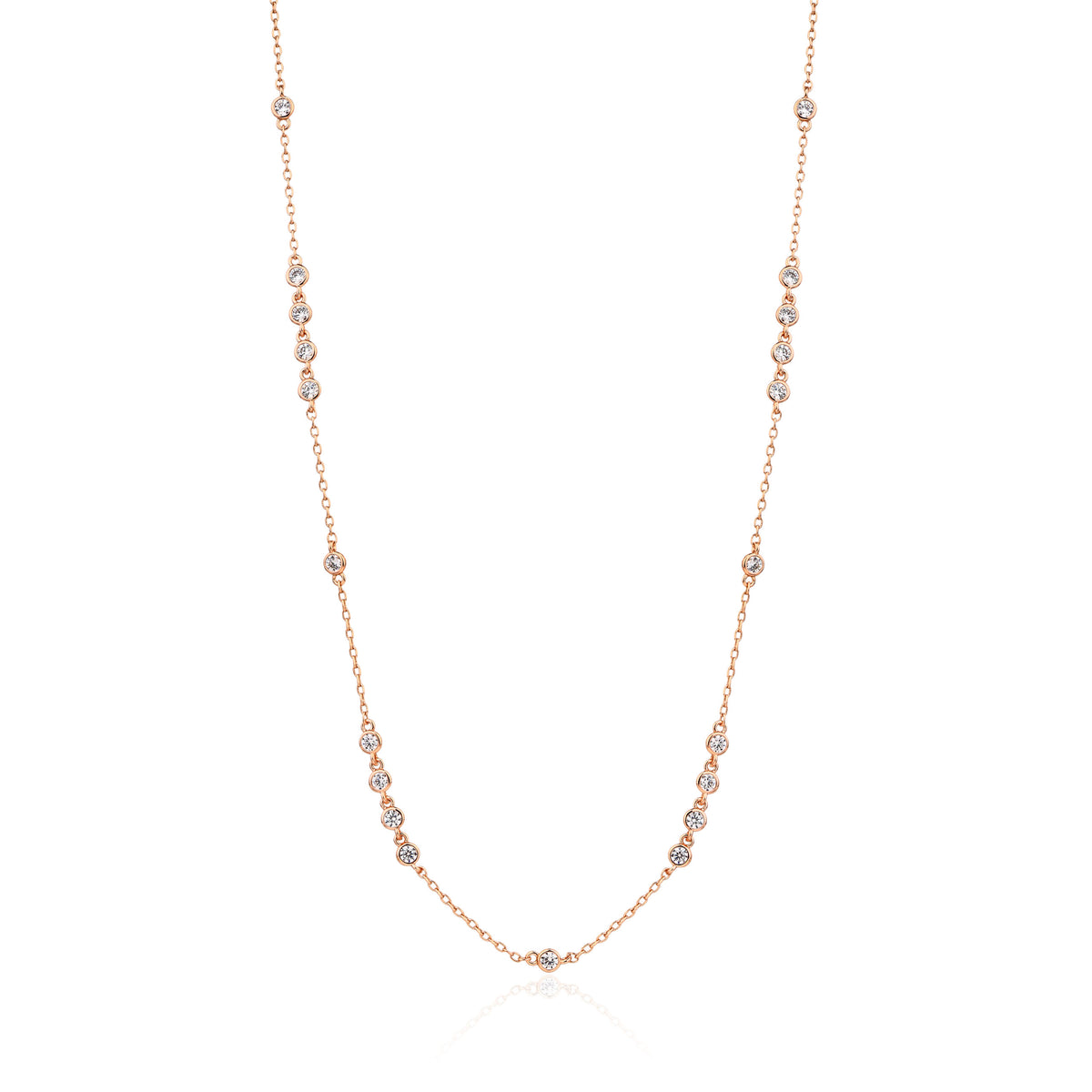 Malia Necklace - ציפוי זהב אדום 14K