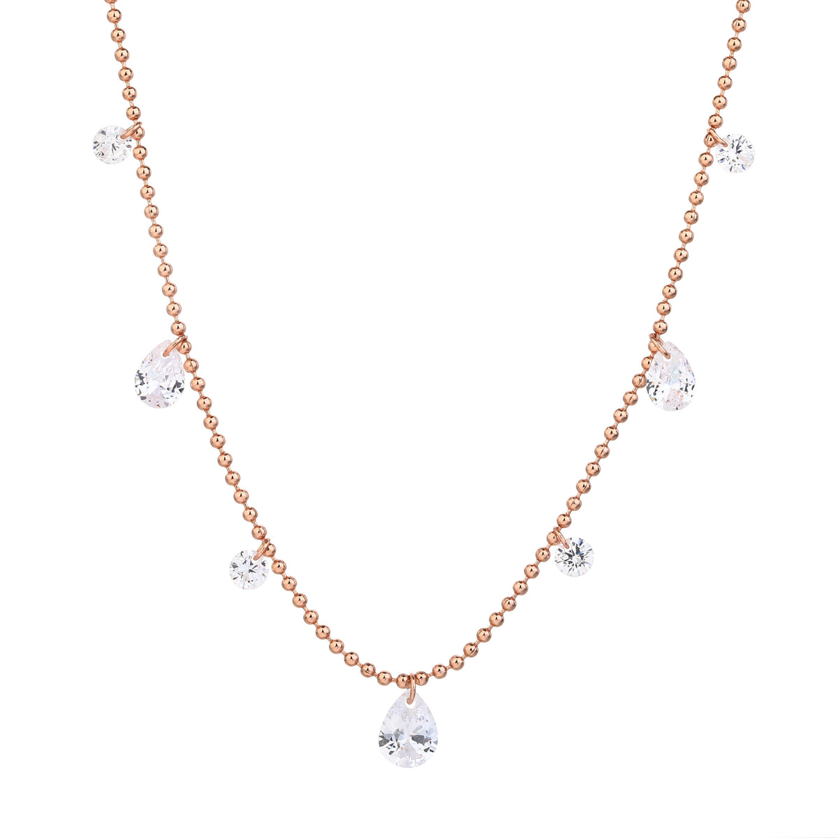 Sylvie Necklace - ציפוי זהב אדום 14K