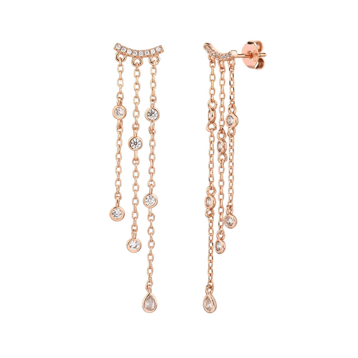Nora Earrings - ציפוי זהב אדום 14K