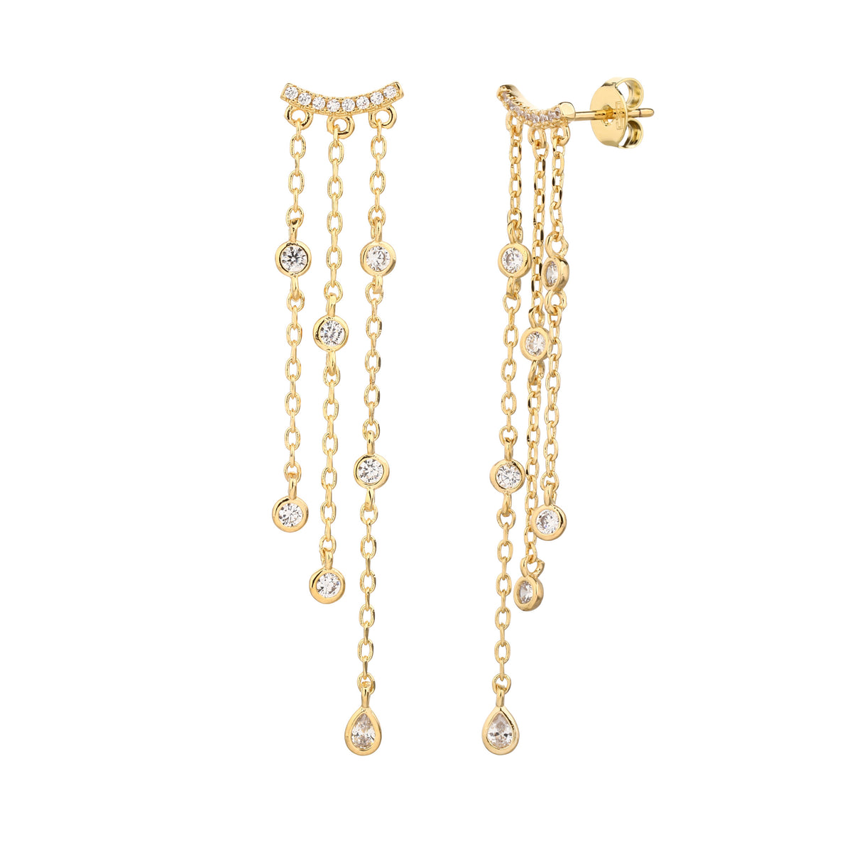 Nora Earrings - ציפוי זהב 14K