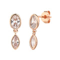 Lily Earrings - ציפוי זהב אדום 14K