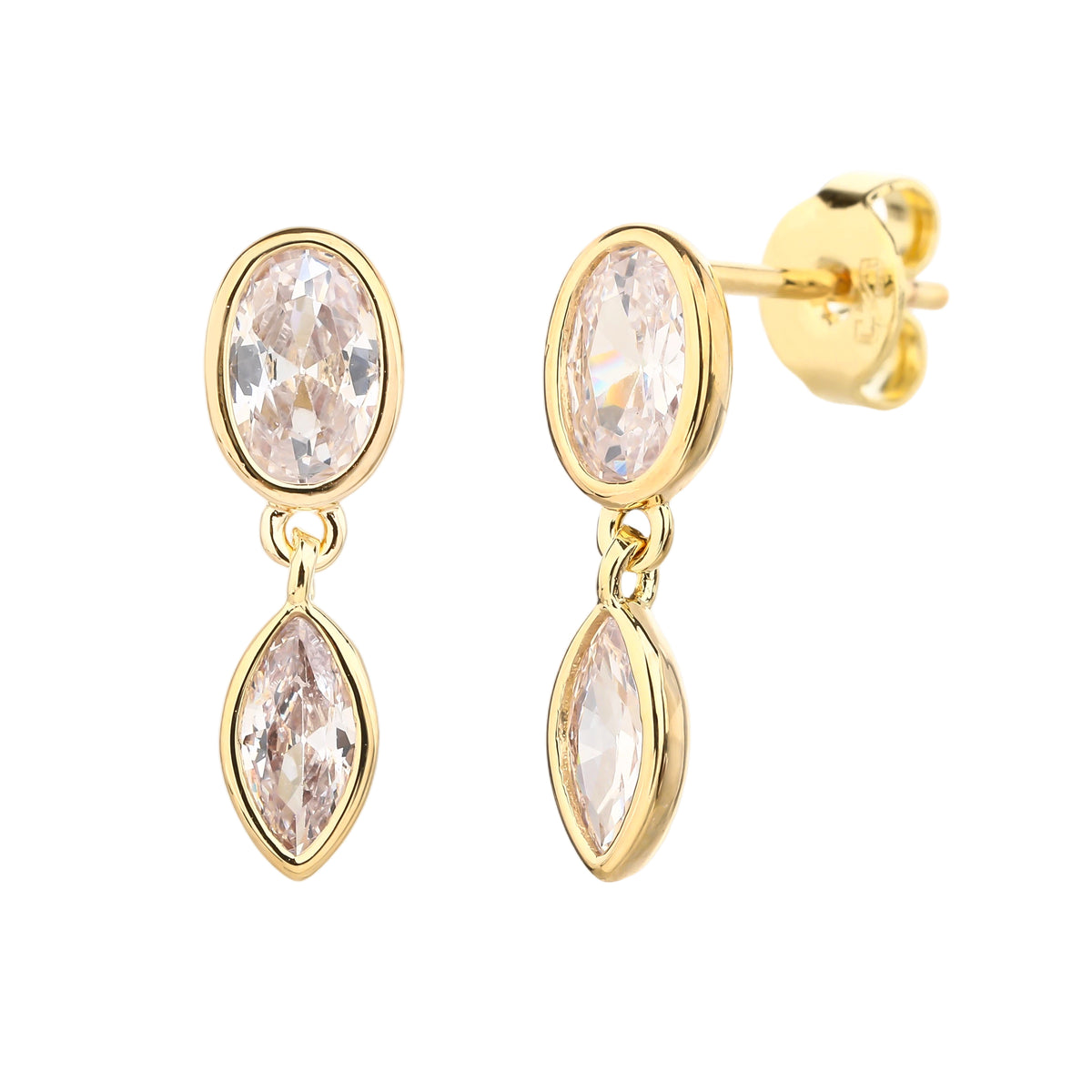 Lily Earrings - ציפוי זהב 14K