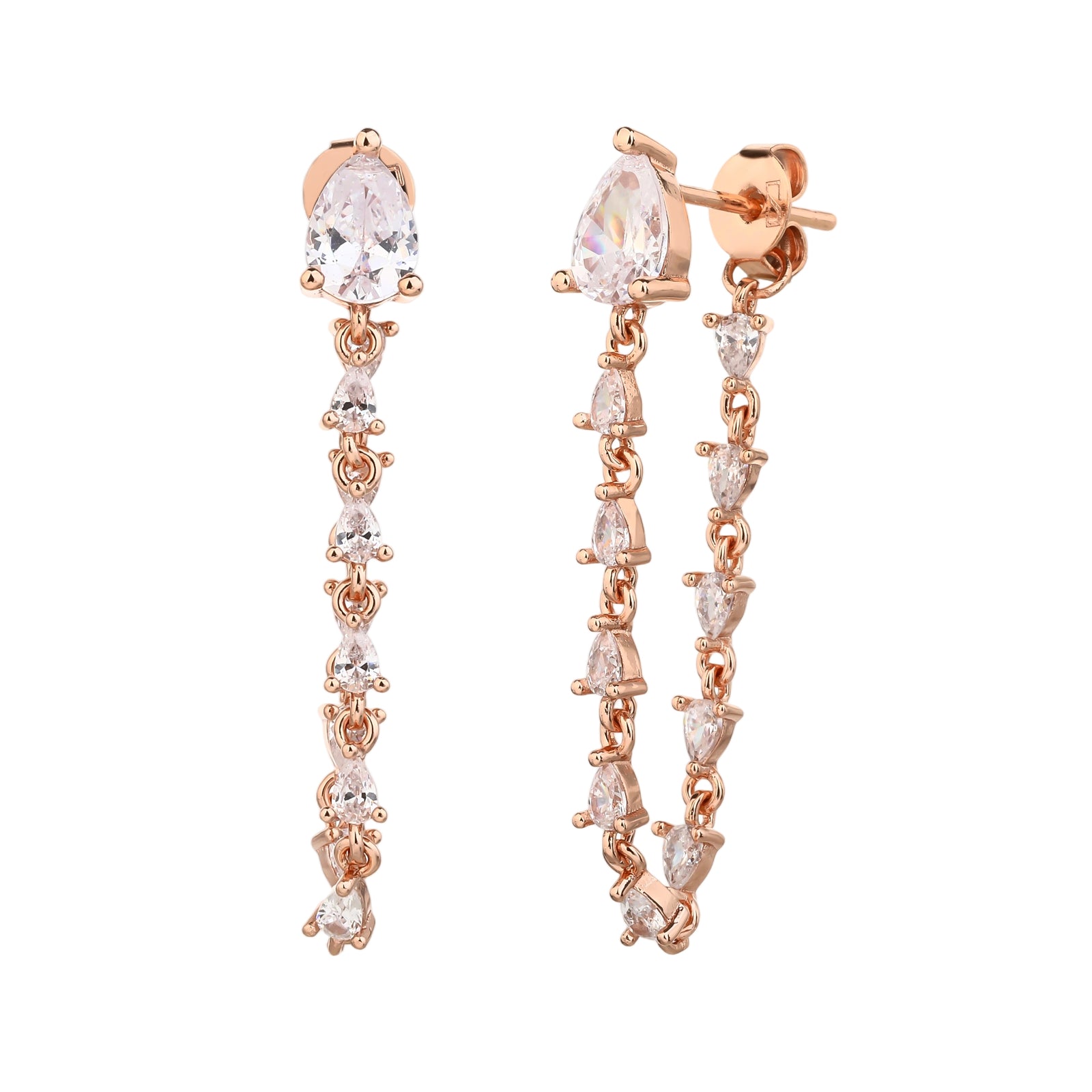 Zella Earrings - ציפוי זהב אדום 14K