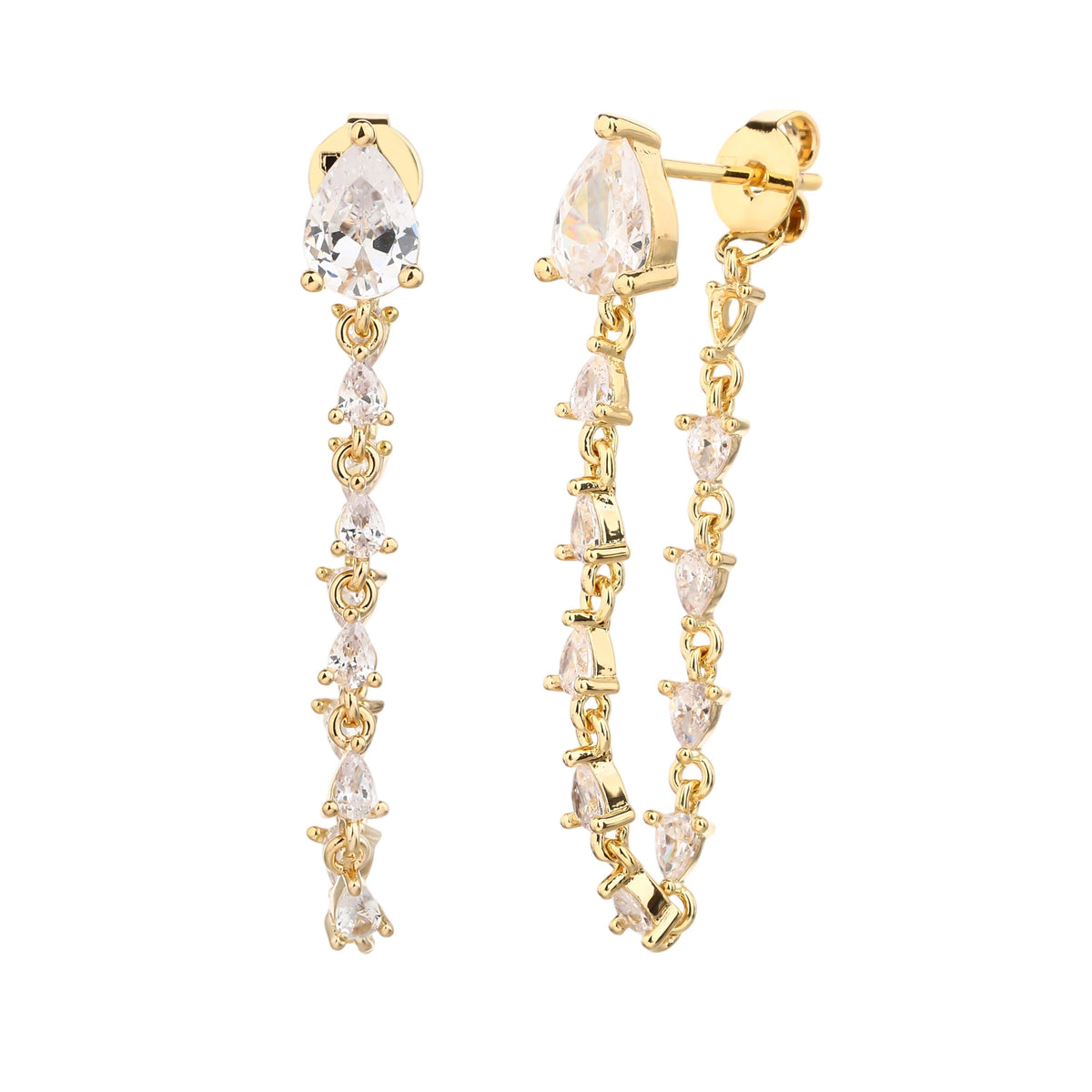 Zella Earrings - ציפוי זהב 14K