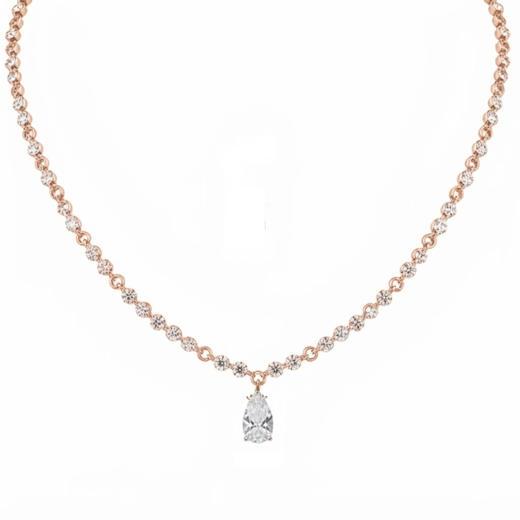 Cami Necklace - ציפוי זהב אדום 14K