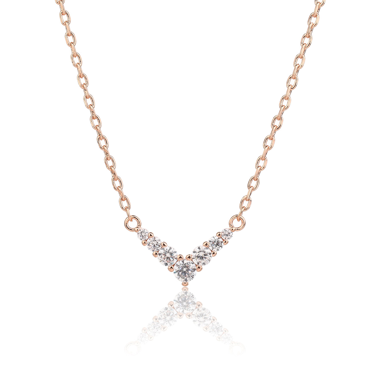 Demi Necklace - ציפוי זהב אדום 14K