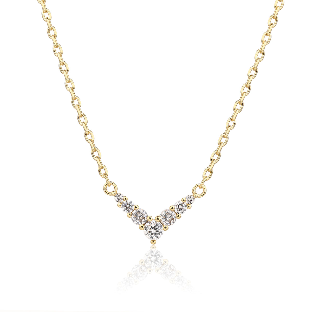 Demi Necklace - ציפוי זהב 14K