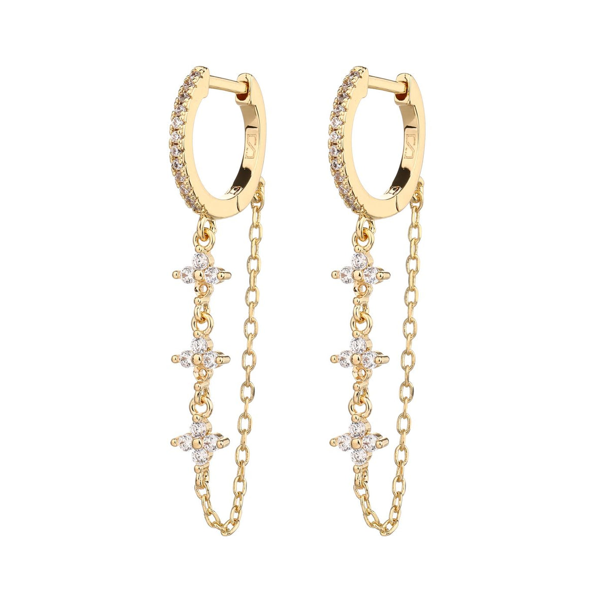 Mirelle Earrings - ציפוי זהב 14K