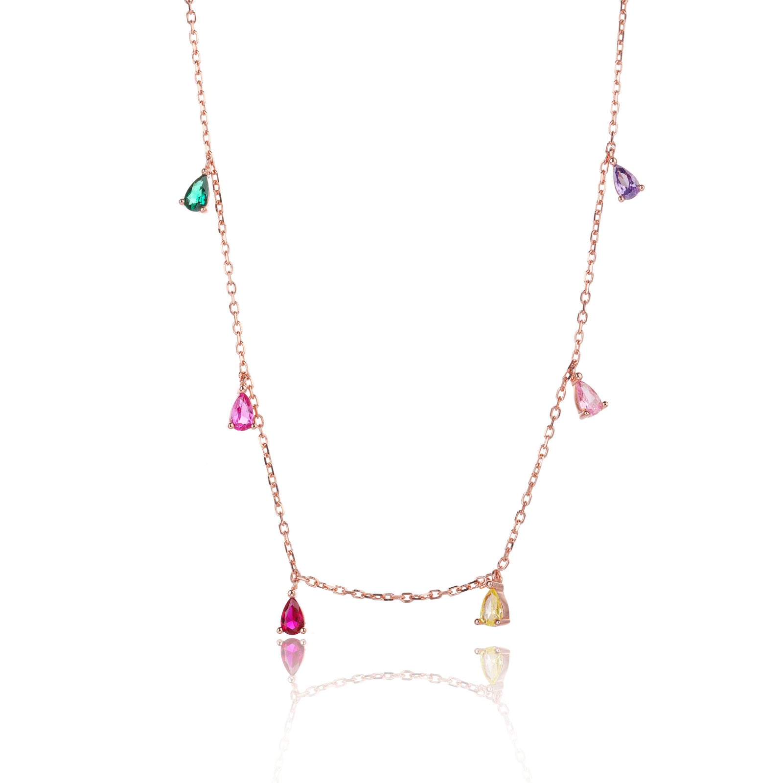 Sage Necklace - ציפוי זהב אדום 14K