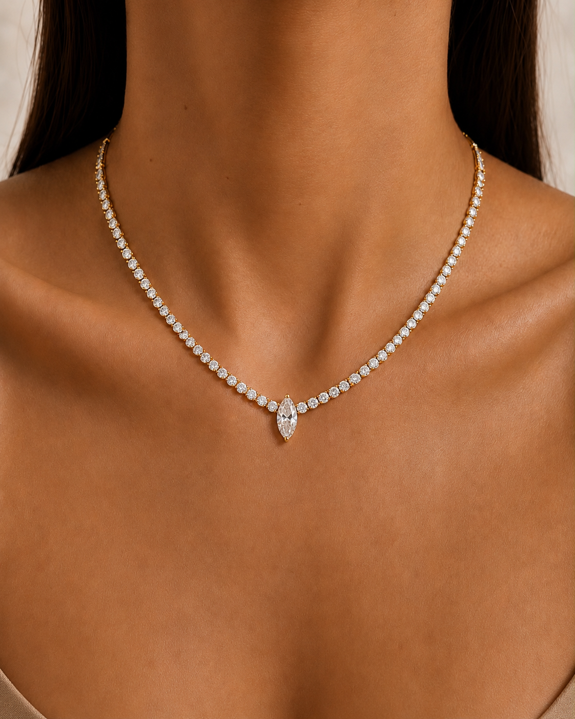Solea Tennis Necklace